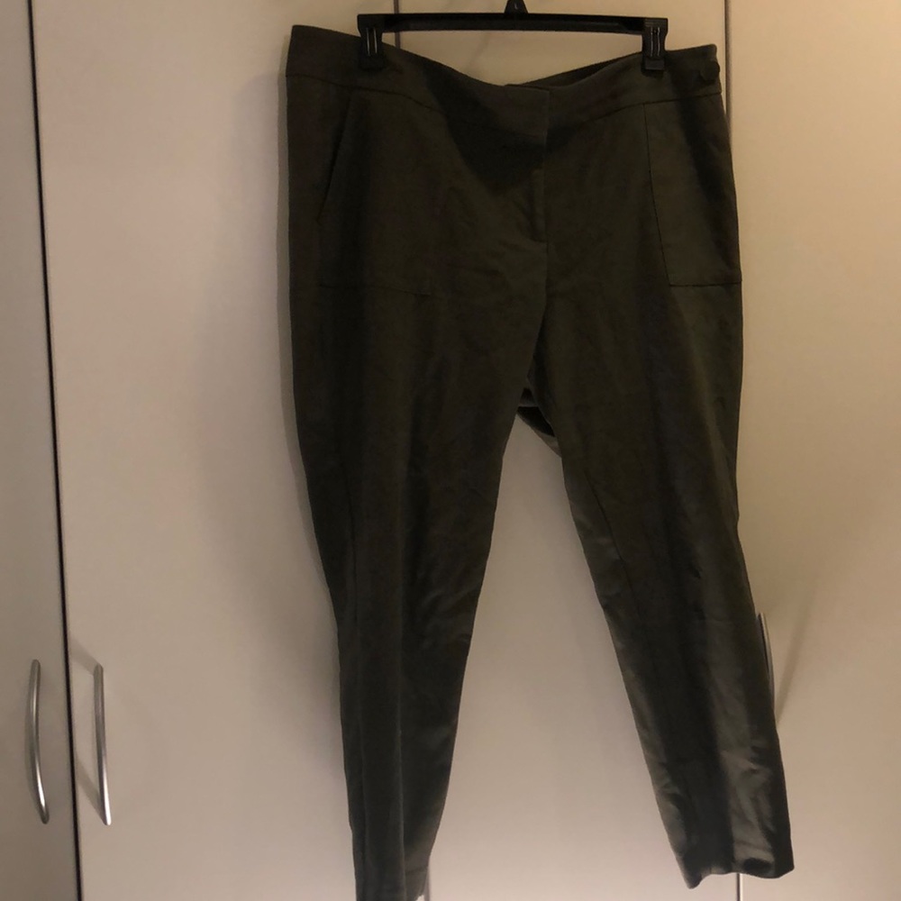 Olive green work slacks